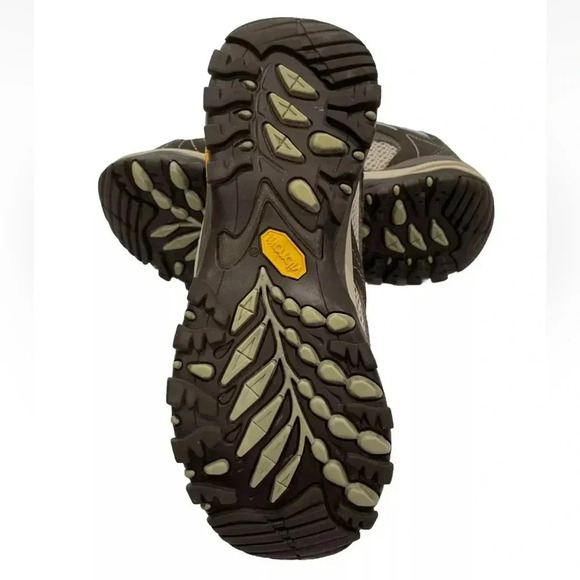 THE NORTH FACE GORE-TEX Hiking Shoes Heel Cradle Pro Size 7 Brown Tan Blue - Picture 6 of 10